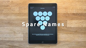 The Spare Names tool in Tenpin Toolkit