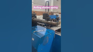 Shutter spring making