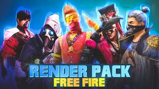 FREE FIRE RENDERS PACK | 1K SUBSCRIBERS SPEACIAL️