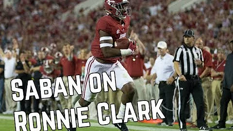 Nick Saban on Ronnie Clark