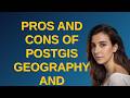 Gis: Pros and cons of PostGIS geography and geometry types