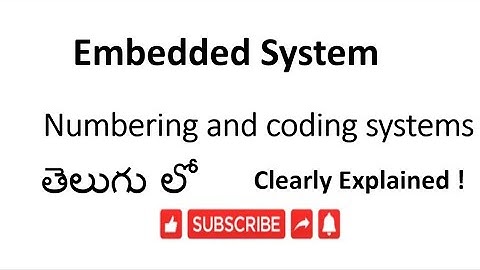 [ES-TE-1]Numbering and coding System in embedded system in telugu