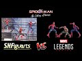 SH Figuarts vs Marvel Legends Spider-Men No Way Home Spider-Man Figure Comparison