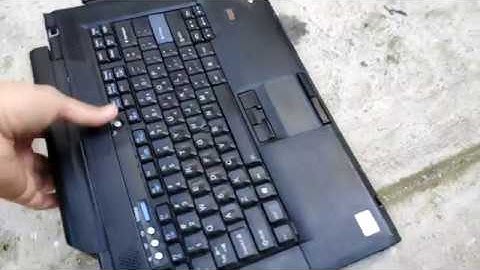 Vintage IBM Thinkpad Laptop Destruction