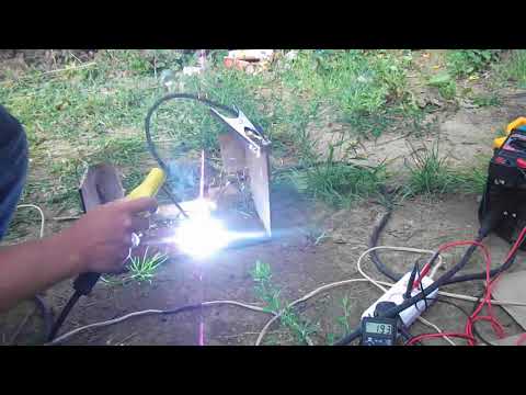 Тест сварочного инвертера WERT MMA- 180 при пониженном напряжении