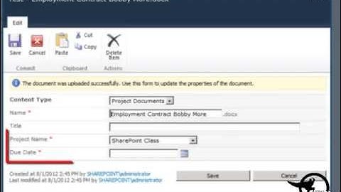 Create SharePoint Content Types and Site Columns SharePoint - Video