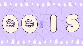 👻 15 Second Cute Halloween Timer | Pastel Ghost Countdown