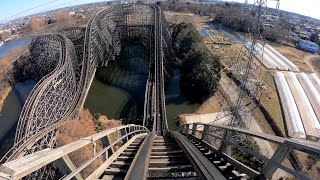 【4K60P】東武動物公園 水上木製コースター レジーナ / Wooden water coaster regina at Saitama Tobu zoo Park