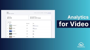 Video Analytics - Cloudinary Product Update