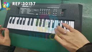 30157 - TECLADO 37 FUNCÕES PROFISSIONAL PIANO E ÓRGÃO COM MICROFONE E USB ELETROTOYS screenshot 3