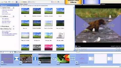 Movie Maker 6  Adding Video Effects