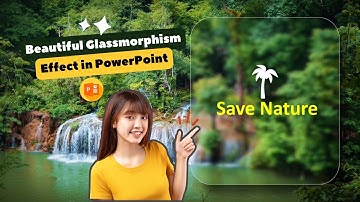 How to create a glassmorphic effect in PowerPoint.