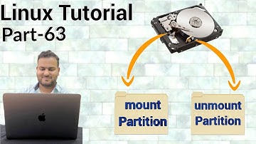 Linux Tutorial 63 - mount command in linux | umount command in linux | Mount and  Unmount Partitions