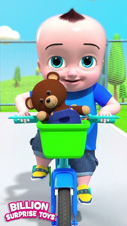 Ride on a bouncy toy bus #billionsurprisetoys #kidssongs #shorts