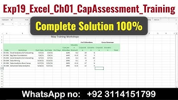 Exp19_Excel_Ch01_CapAssessment_Training | Excel Chapter 1 Capstone Assessment #CapstoneAssessment