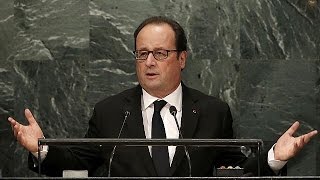 Президент Франции в ООН призвал союзников Сирии принудить режим Асада к миру Президент Франции в ООН призвал союзников Сирии принудить режим Асада к миру