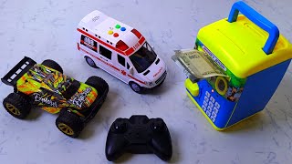 Unboxing battery operated Ambulance rc radio control car rc robot car rc car