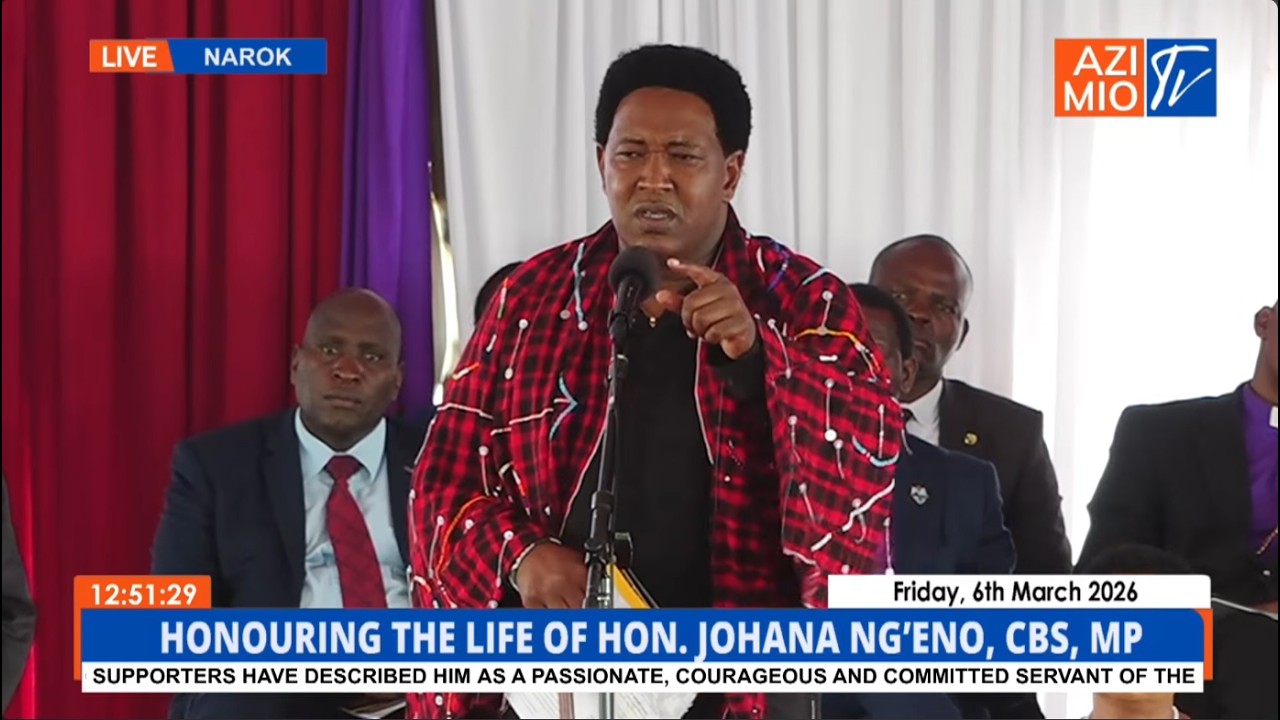 BLAZING: 'Give Them a Life!' Ledama CONFRONTS Ruto at Johana Ng’eno’s Burial in EXPLOSIVE Address