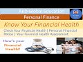 Know your financial health  your financial ratios  your financial ratios assessment