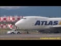 鹿児島空港　アトラス航空(ATLAS AIR) Takeoff　2015/11/19