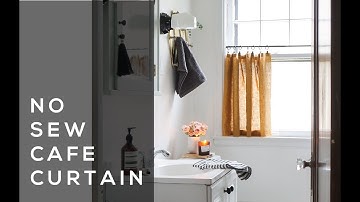 No Sew Cafe Curtain