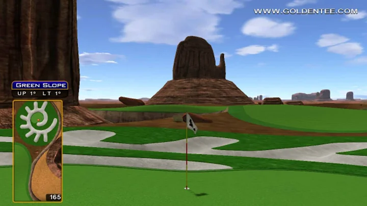 Golden Tee Great Shot on Monument Valley!