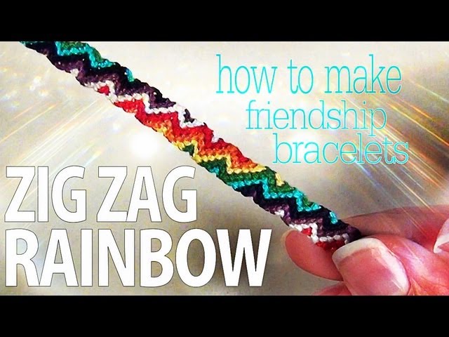 Zig Zag Friendship Bracelet Pattern with a 3D effect  Moms and Crafters