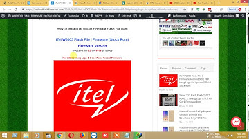 iTel W6003 Flash File Fastboot & Frp Reset Hang Logo Fix Care Firmware