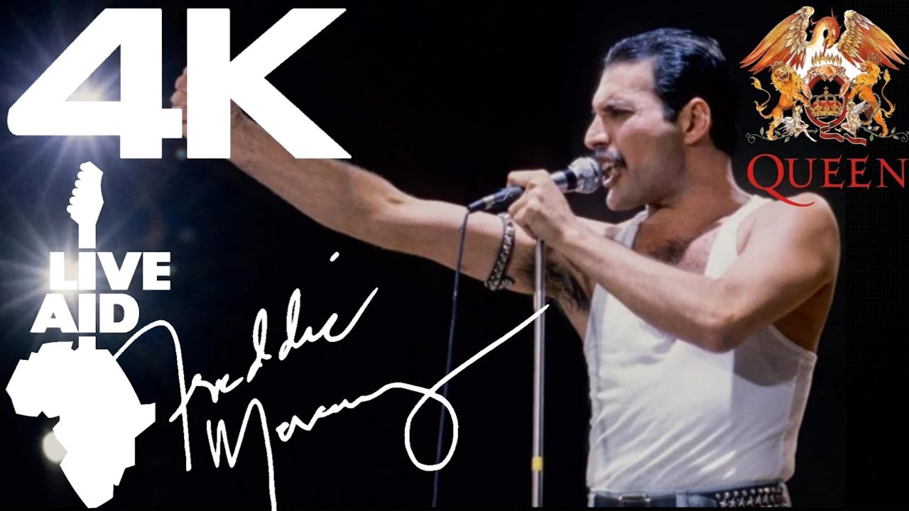 Qenne Queen iconic entrance to Wembley Stadium for Live Aid 1985 - YouTube
