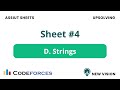 Problem D – Strings (Assiut Sheet 4 | C++)