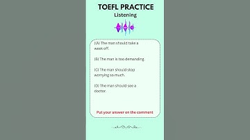 Thumbnail of TOEFL Listening Practice - Short Conversation Part A #toefllistening