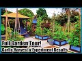 Full Garden Tour 2020 & Garlic Harvest & Experiment Results!