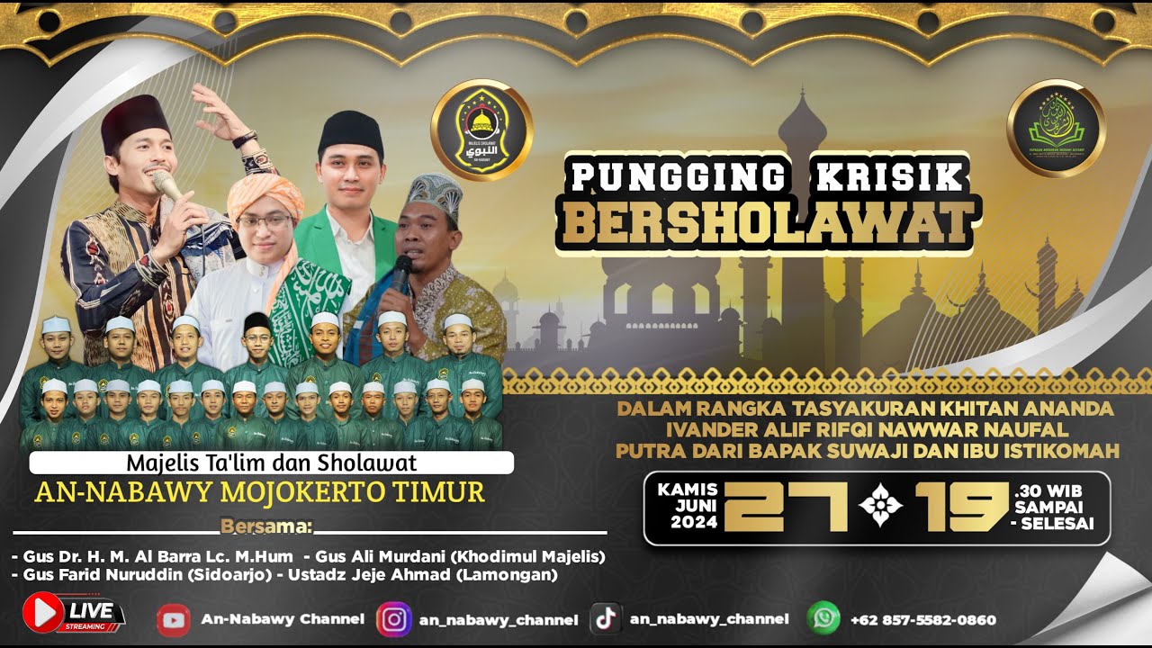 ANNABAWY(LIVE) PUNGGINGKRISIK BERSHOLAWAT||TASYAKURAN KHITAN ANANDA ...