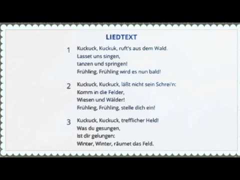 kuckuck kuckuck rufts aus dem wald - Kinderlieder Deutsch ...