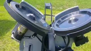 Hack Attack Baseball Pitching Machine throwing test