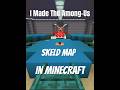Among Us Skeld Built in Minecraft! #minecraft #amongus #shorts