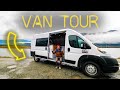 Full-Time YouTuber's Pro-Built Custom Mountain Bikers Van Tour