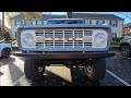 Classic 1972 Ford Bronco Restomod : POV WALKAROUND CAR 4K VIEW