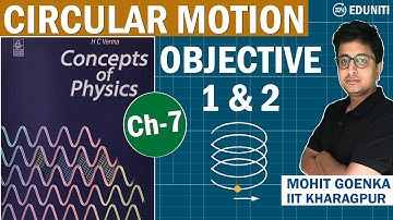 HC Verma Circular Motion Objective 1 and 2 Solutions | JEE and NEET | Mohit Goenka (IIT KGP)