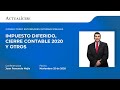 Consultorio sobre el impuesto diferido, cierre contable 2020 y otros con el Dr. Juan F. Mejía