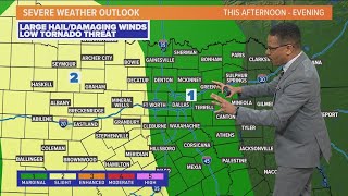 DFW Weather: Timeline for potential severe weather starting Tuesday