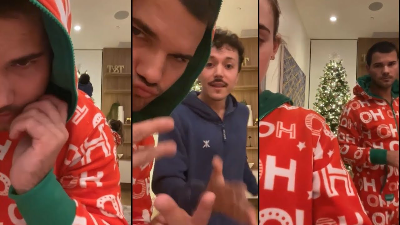 TAYLOR LAUTNER AND TAY DOME LIVE ON INSTAGRAM (PART 3)