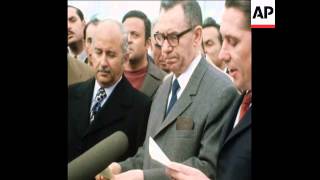 Famous UPITN 4 2 75 USSR'S FOREIGN MINISTER GROMYKO ARRIVES TO CAIRO Wealth