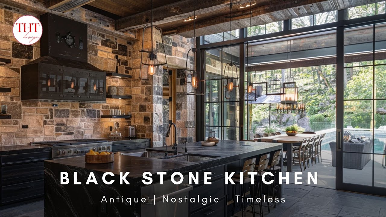 Modern & Dramatic: Black Kitchen Makeover Transformation - YouTube