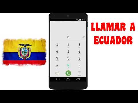 Como LLAMAR a ECUADOR Desde CELULAR y TELEFONO FIJO