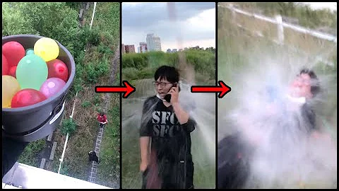 巨大水風船を頭の上から落としてみた Mp3
