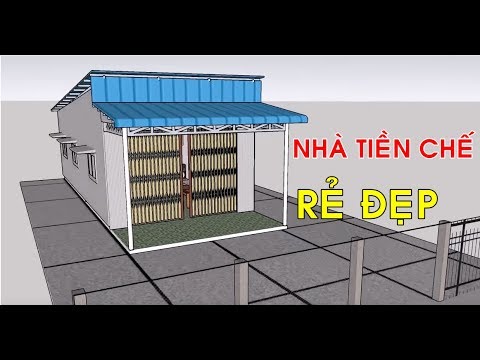 Nhà khung thép lắp ghép tiền chế giá rẻ - YouTube