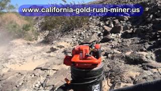 California gold crevicing - http://www.california-gold-rush-miner.us
we are prospecting in southern california. actually, right about 20
miles we...