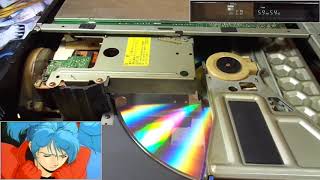 パイオニア LDプレイヤー CLD-909、両面再生の内部動画 - YouTube