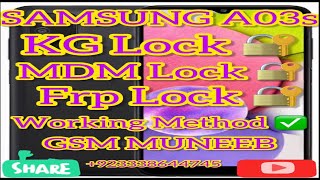 Samsung A03s KG/MDM/FRP Permanently Removed Few Seconds only Via UnlockTool #samsungmdm #kglock